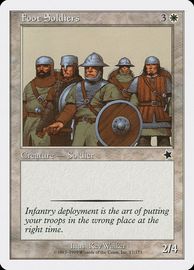 Soldados a Pé / Foot Soldiers - Magic: The Gathering - MoxLand