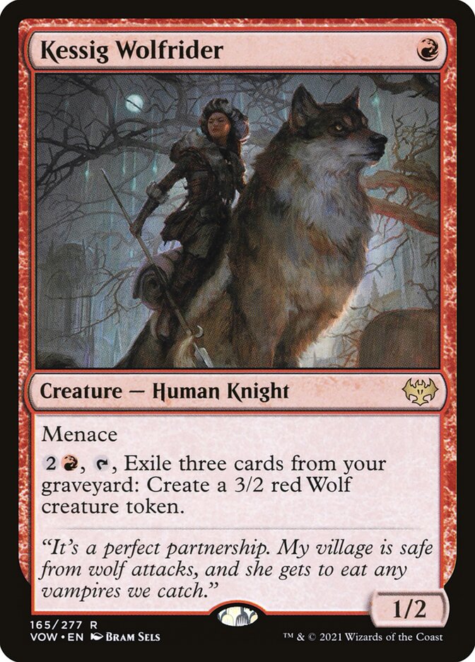 Ginete de Lobo de Kessig / Kessig Wolfrider - Magic: The Gathering - MoxLand