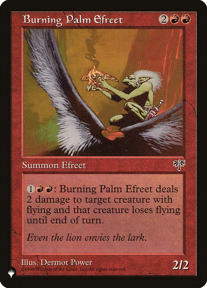 Efrite de Palmas Ardentes / Burning Palm Efreet - Magic: The Gathering - MoxLand