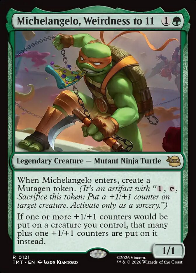 Michelangelo, Weirdness to 11 - Magic: The Gathering - MoxLand