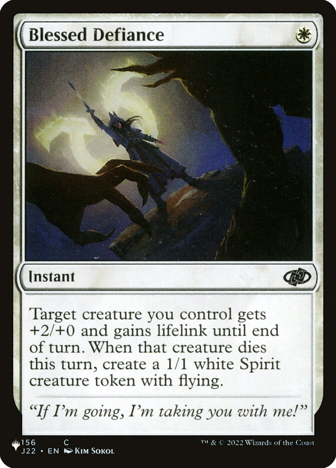 Desafio Abençoado / Blessed Defiance - Magic: The Gathering - MoxLand