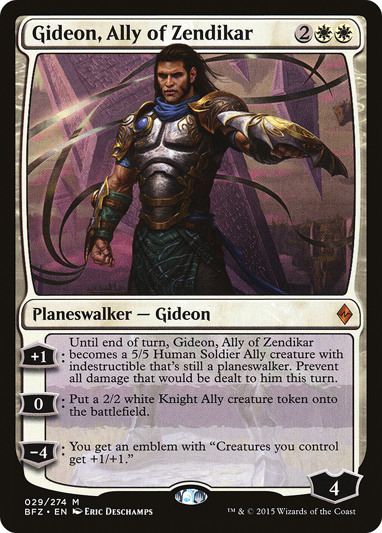 Gideon, Aliado de Zendikar / Gideon, Ally of Zendikar - Magic: The Gathering - MoxLand
