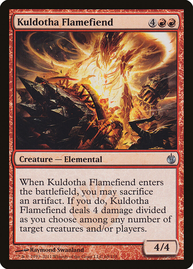 Demônio das Chamas de Kuldotha / Kuldotha Flamefiend - Magic: The Gathering - MoxLand
