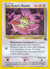 Meowth da Equipe Rocket / Team Rocket's Meowth - MoxLand - MoxLand
