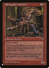 Senhor da Guerra Renegado / Renegade Warlord - Magic: The Gathering - MoxLand