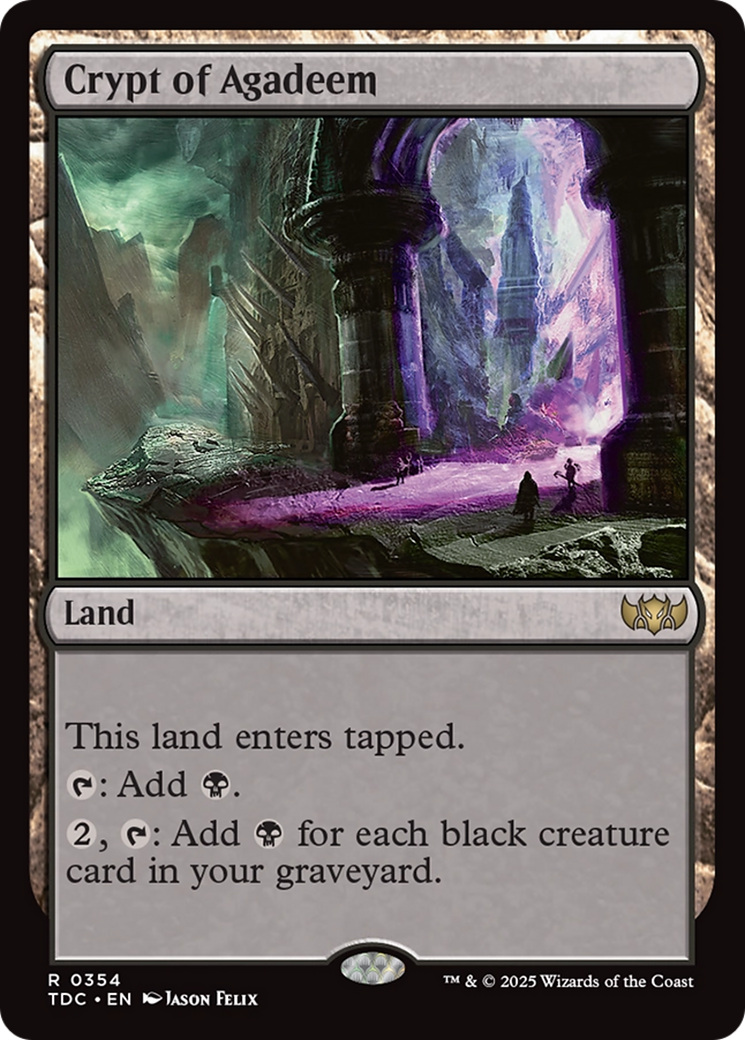 Cripta de Agadeem / Crypt of Agadeem - Magic: The Gathering - MoxLand