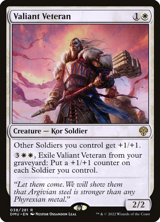 Veterano Valente / Valiant Veteran - Magic: The Gathering - MoxLand