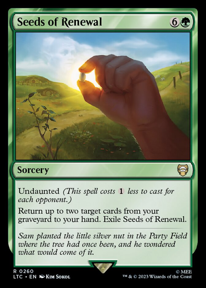 Sementes da Renovação / Seeds of Renewal - Magic: The Gathering - MoxLand