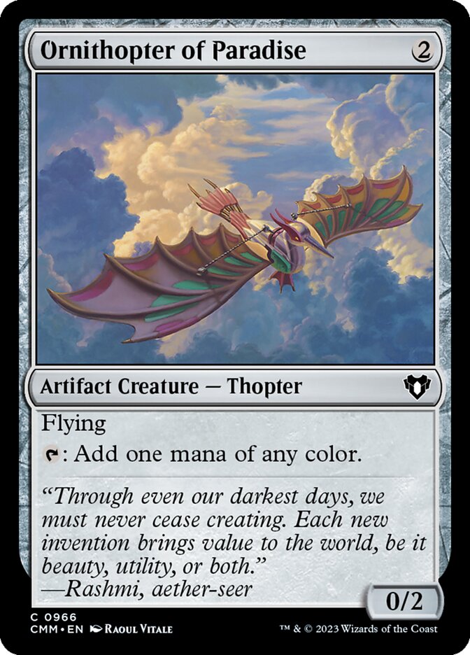 Ornitóptero do Paraíso / Ornithopter of Paradise - Magic: The Gathering - MoxLand