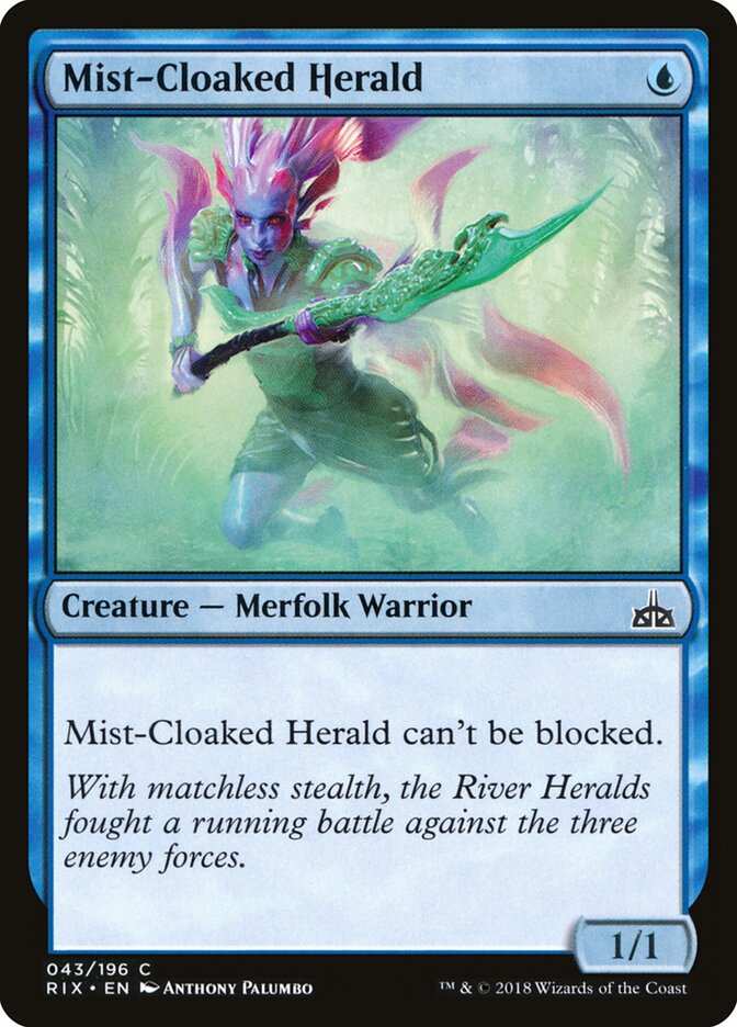 Arauta do Manto de Bruma / Mist-Cloaked Herald - Magic: The Gathering - MoxLand