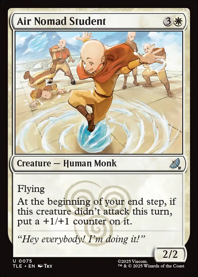 Estudante Nômade do Ar / Air Nomad Student - Magic: The Gathering - MoxLand