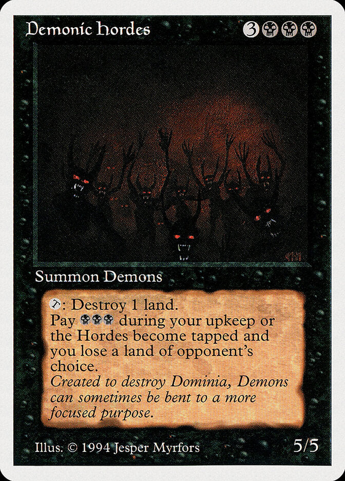 Demonic Hordes - Magic: The Gathering - MoxLand
