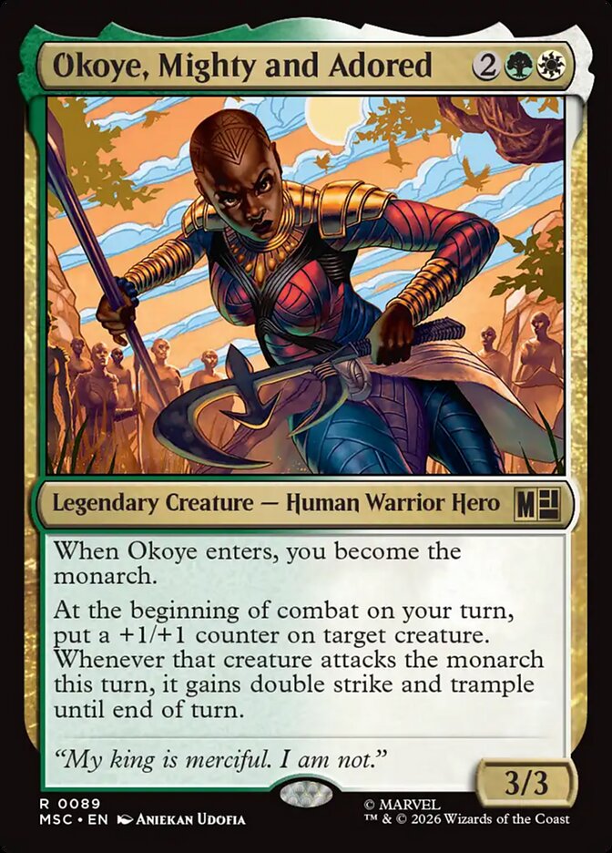 Okoye, Mighty and Adored - Magic: The Gathering - MoxLand