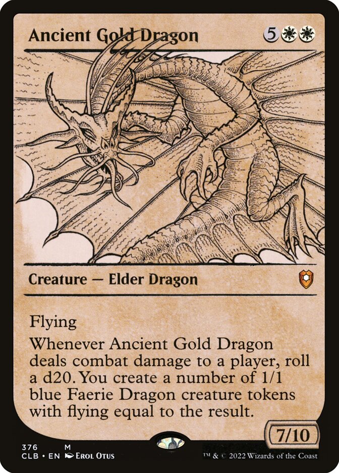Dragão de Ouro Ancião / Ancient Gold Dragon - Magic: The Gathering - MoxLand