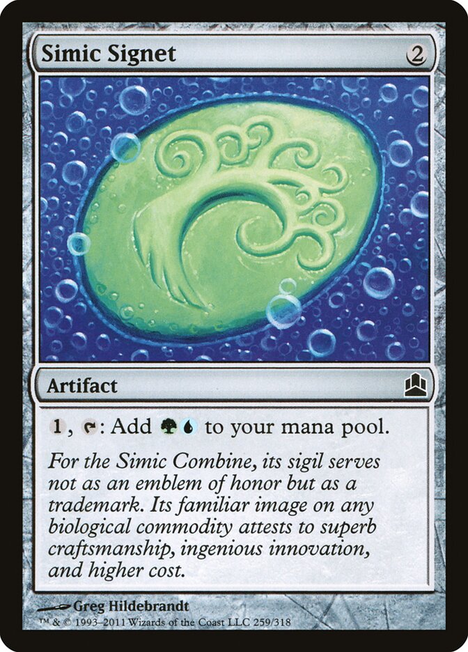 Sinete Simic / Simic Signet - Magic: The Gathering - MoxLand