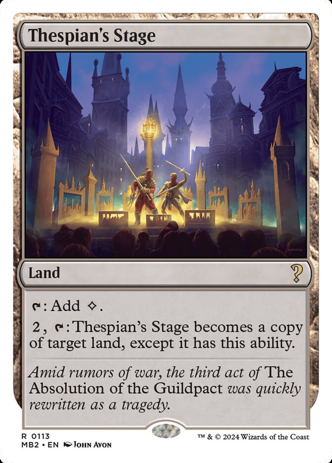 Palco Dramático / Thespian's Stage - Magic: The Gathering - MoxLand