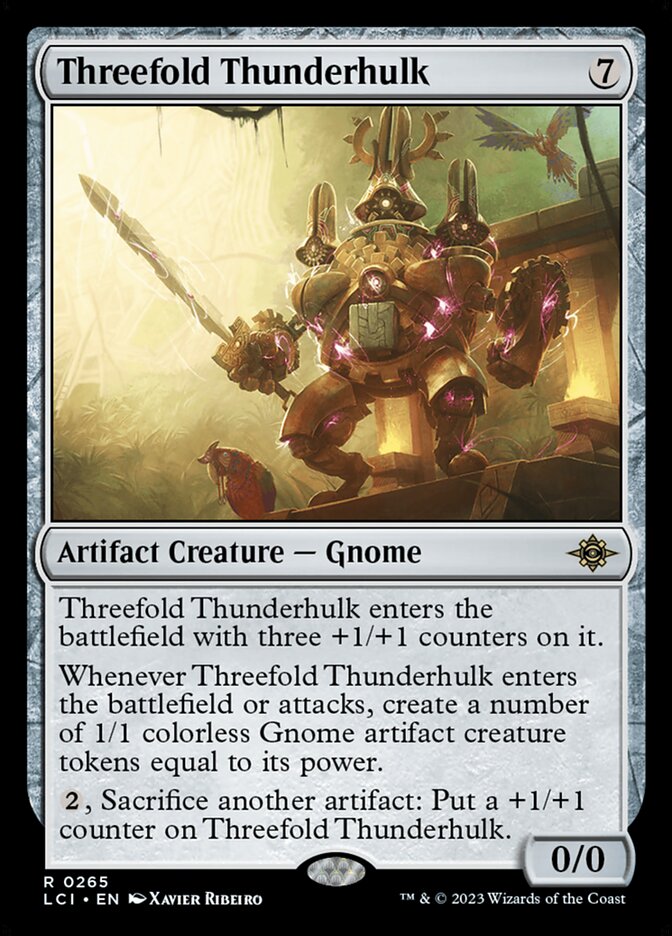 Mecanotrovão Tríplice / Threefold Thunderhulk - Magic: The Gathering - MoxLand