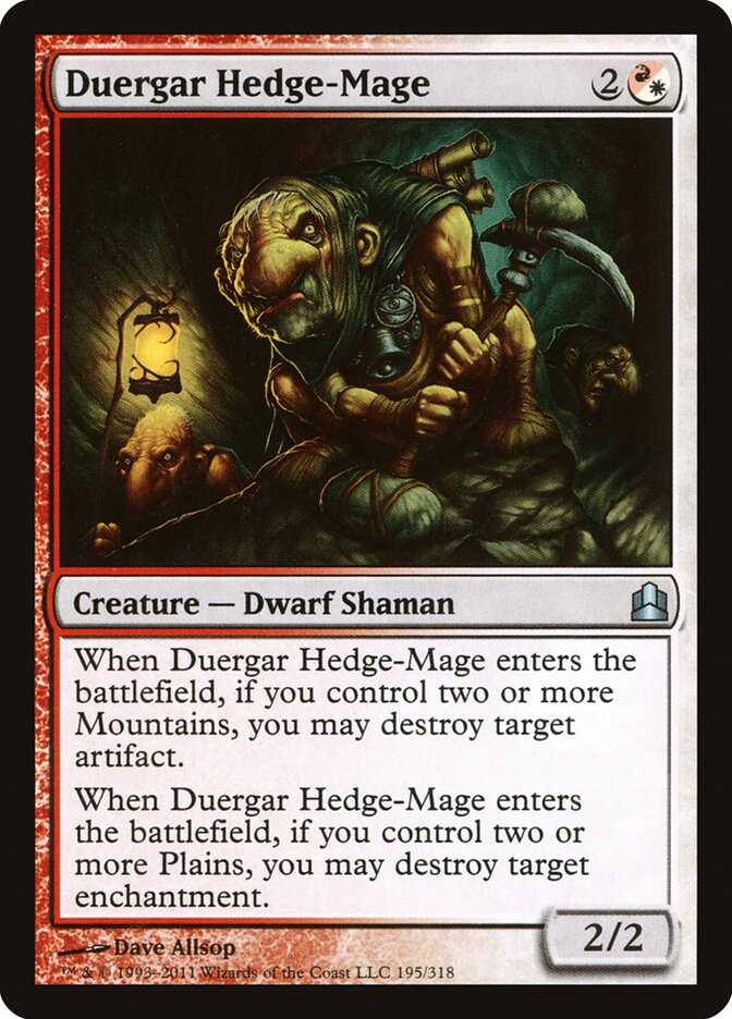 Mago Rural Duergar / Duergar Hedge-Mage - Magic: The Gathering - MoxLand