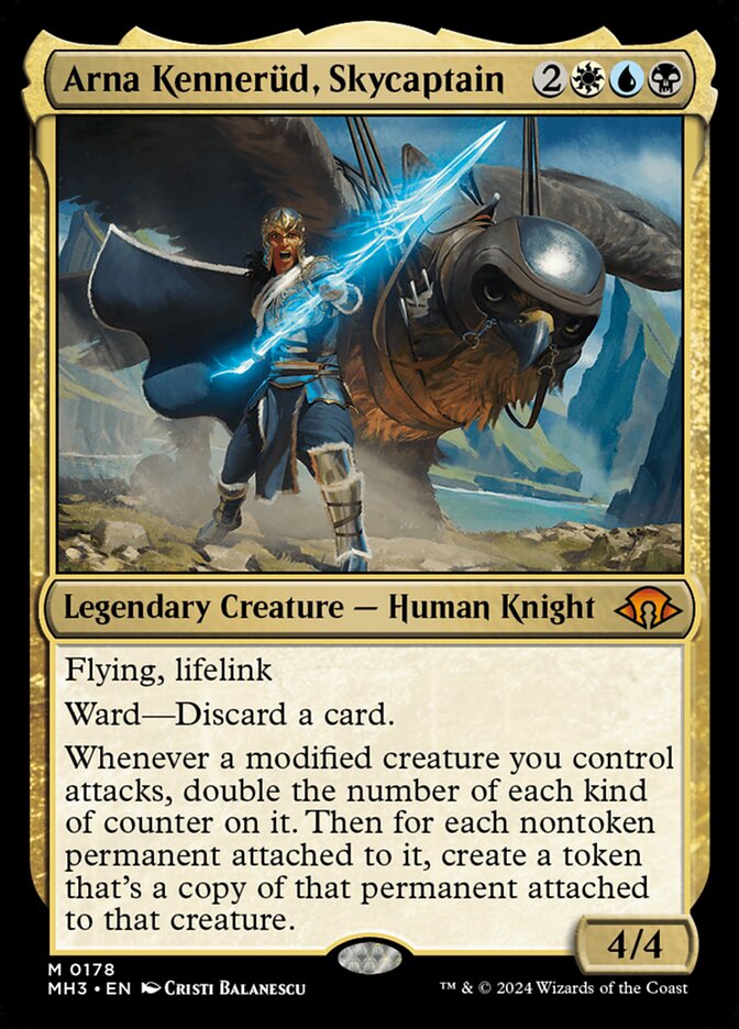 Arna Kennerüd, Capitã Celeste / Arna Kennerüd, Skycaptain - Magic: The Gathering - MoxLand