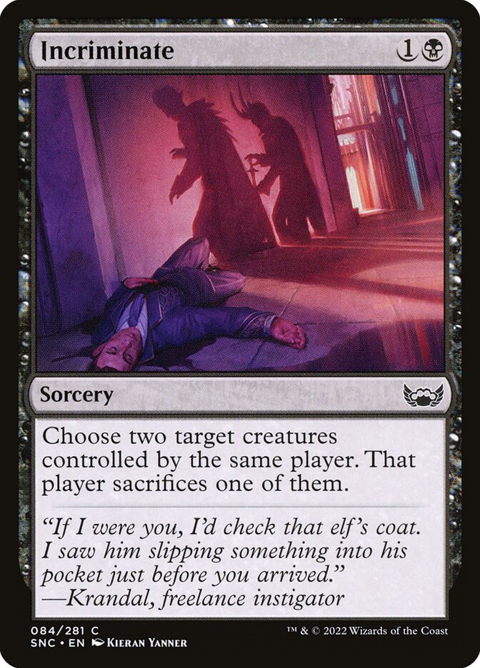 Incriminar / Incriminate - Magic: The Gathering - MoxLand