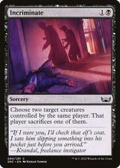 Incriminar / Incriminate - Magic: The Gathering - MoxLand