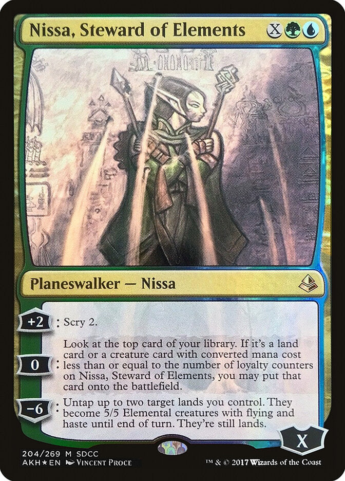 Nissa, Guardiã dos Elementos / Nissa, Steward of Elements - Magic: The Gathering - MoxLand