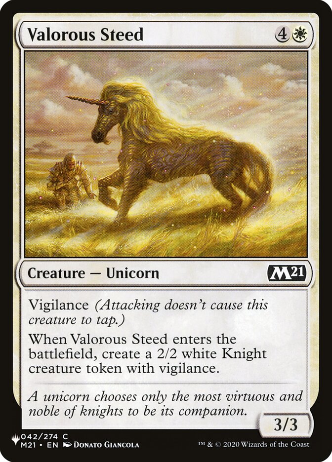 Corcel Valoroso / Valorous Steed - Magic: The Gathering - MoxLand