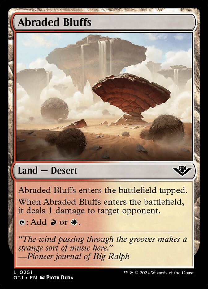 Penhascos Esmerilhados / Abraded Bluffs - Magic: The Gathering - MoxLand