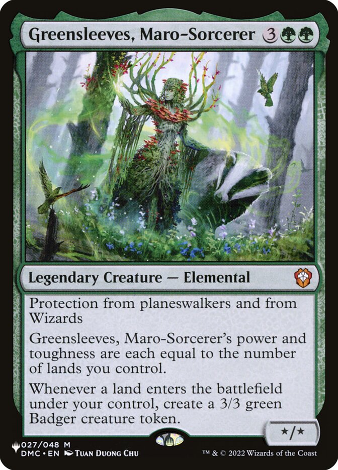 Mangasverdes, Feiticeira-maro / Greensleeves, Maro-Sorcerer - Magic: The Gathering - MoxLand