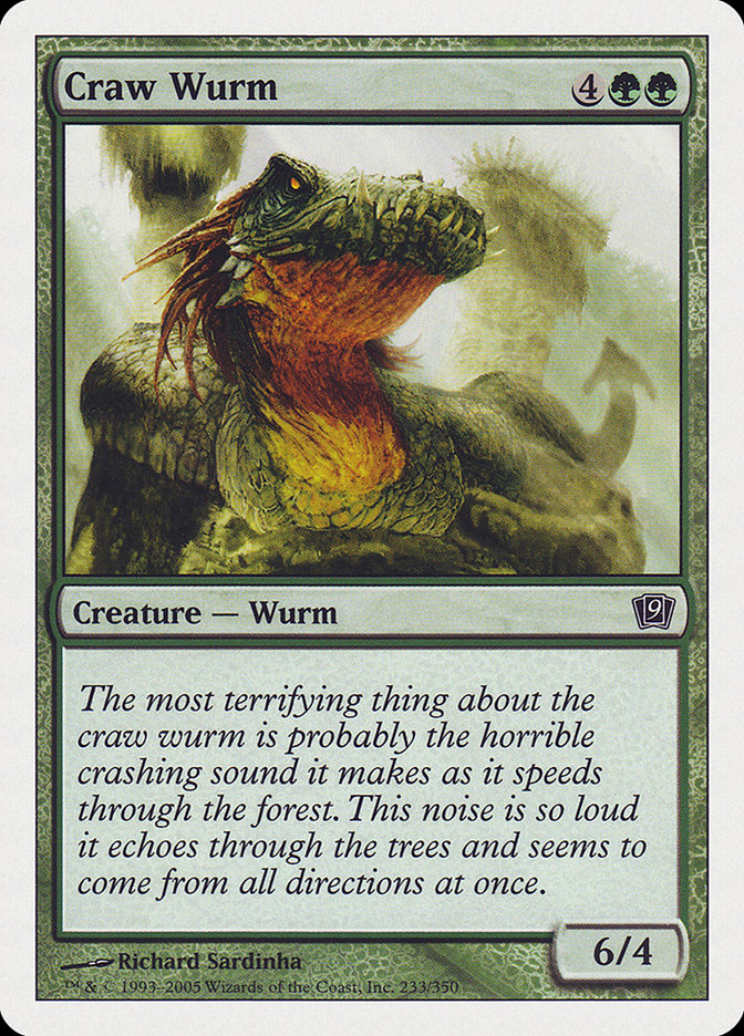 Serpente Terrestre de Craw / Craw Wurm - Magic: The Gathering - MoxLand