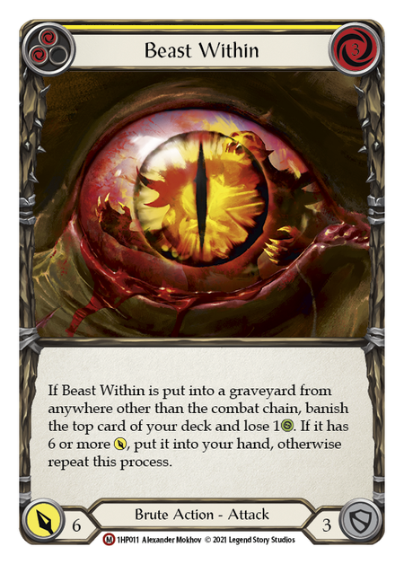 Beast Within (Yellow) - Flesh and Blood TCG - MoxLand
