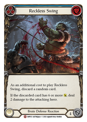Reckless Swing (Blue) - Flesh and Blood TCG - MoxLand