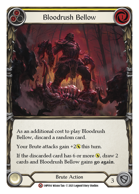Bloodrush Bellow (Yellow) - Flesh and Blood TCG - MoxLand