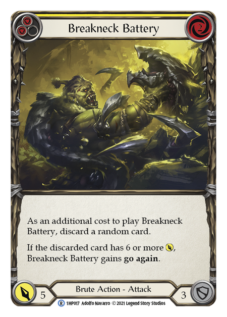 Breakneck Battery (Yellow) - Flesh and Blood TCG - MoxLand