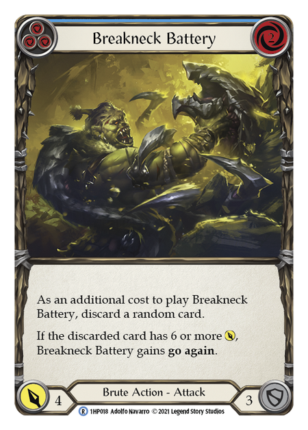 Breakneck Battery (Blue) - Flesh and Blood TCG - MoxLand