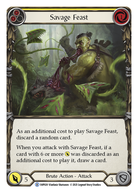 Savage Feast (Yellow) - Flesh and Blood TCG - MoxLand
