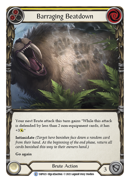 Barraging Beatdown (Yellow) - Flesh and Blood TCG - MoxLand