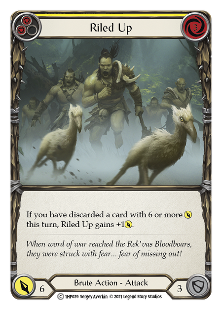 Riled Up (Yellow) - Flesh and Blood TCG - MoxLand