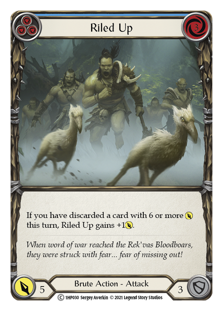 Riled Up (Blue) - Flesh and Blood TCG - MoxLand
