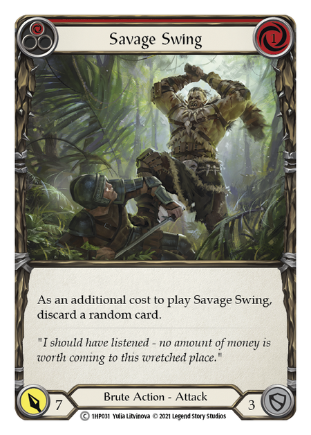 Savage Swing (Red) - Flesh and Blood TCG - MoxLand