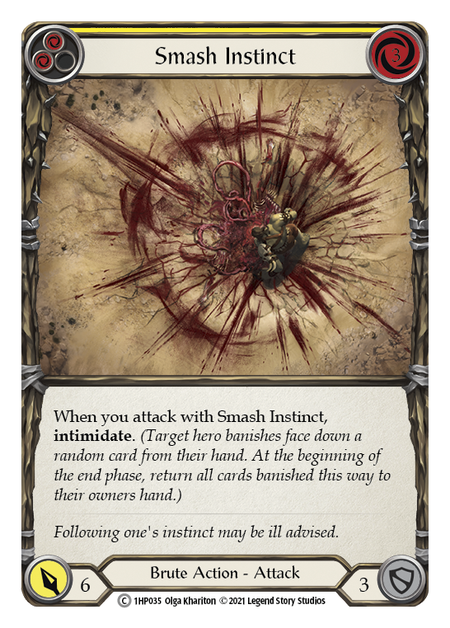 Smash Instinct (Yellow) - Flesh and Blood TCG - MoxLand