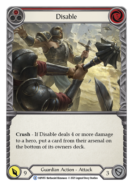 Disable (Red) - Flesh and Blood TCG - MoxLand