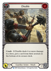 Disable (Red) - Flesh and Blood TCG - MoxLand