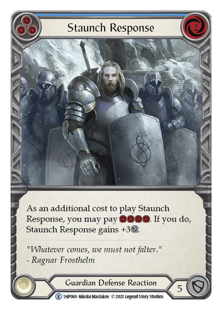 Staunch Response (Blue) - Flesh and Blood TCG - MoxLand