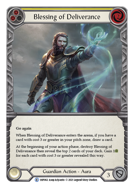 Blessing of Deliverance (Yellow) - Flesh and Blood TCG - MoxLand