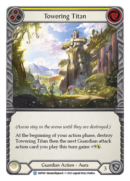 Towering Titan (Yellow) - Flesh and Blood TCG - MoxLand