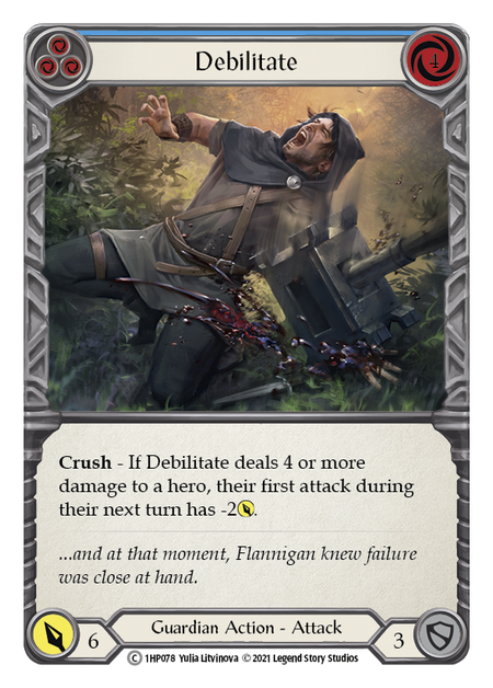 Debilitate (Blue) - Flesh and Blood TCG - MoxLand
