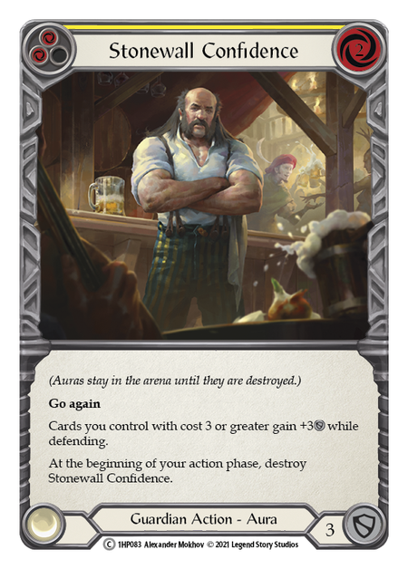 Stonewall Confidence (Yellow) - Flesh and Blood TCG - MoxLand