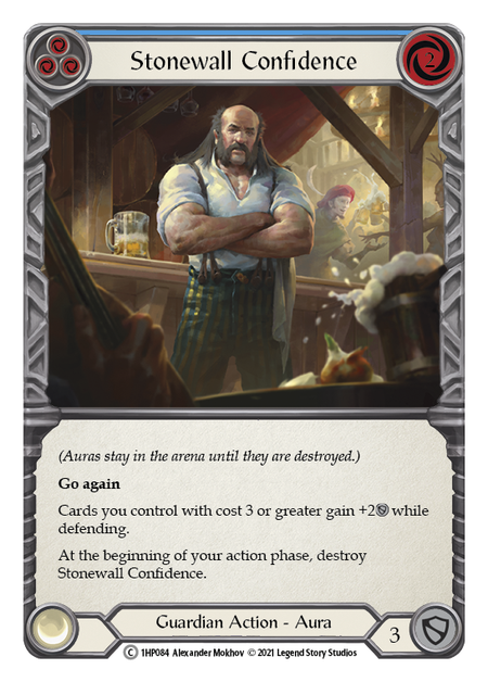 Stonewall Confidence (Blue) - Flesh and Blood TCG - MoxLand