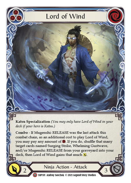 Lord of Wind (Blue) - Flesh and Blood TCG - MoxLand